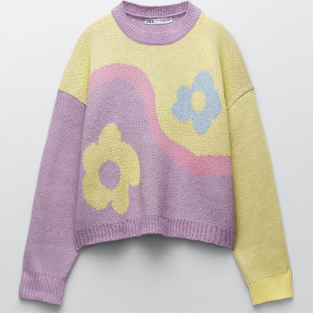 Zara Flower Sweater